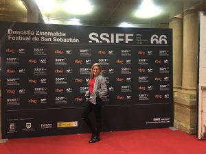 Esther Lara en la 66 Edición del Festival de Cine Internacional de San Sebastián